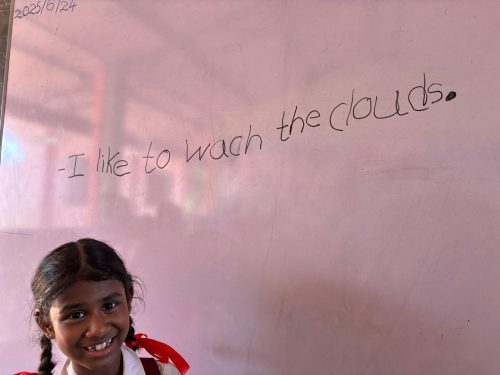 Beyond the Clouds: A Glimpse into a Rural English Classroom
